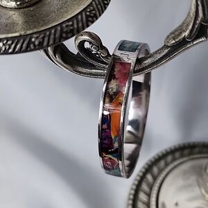 Christian Lacroix Colorful Hinged Bracelet With Safety